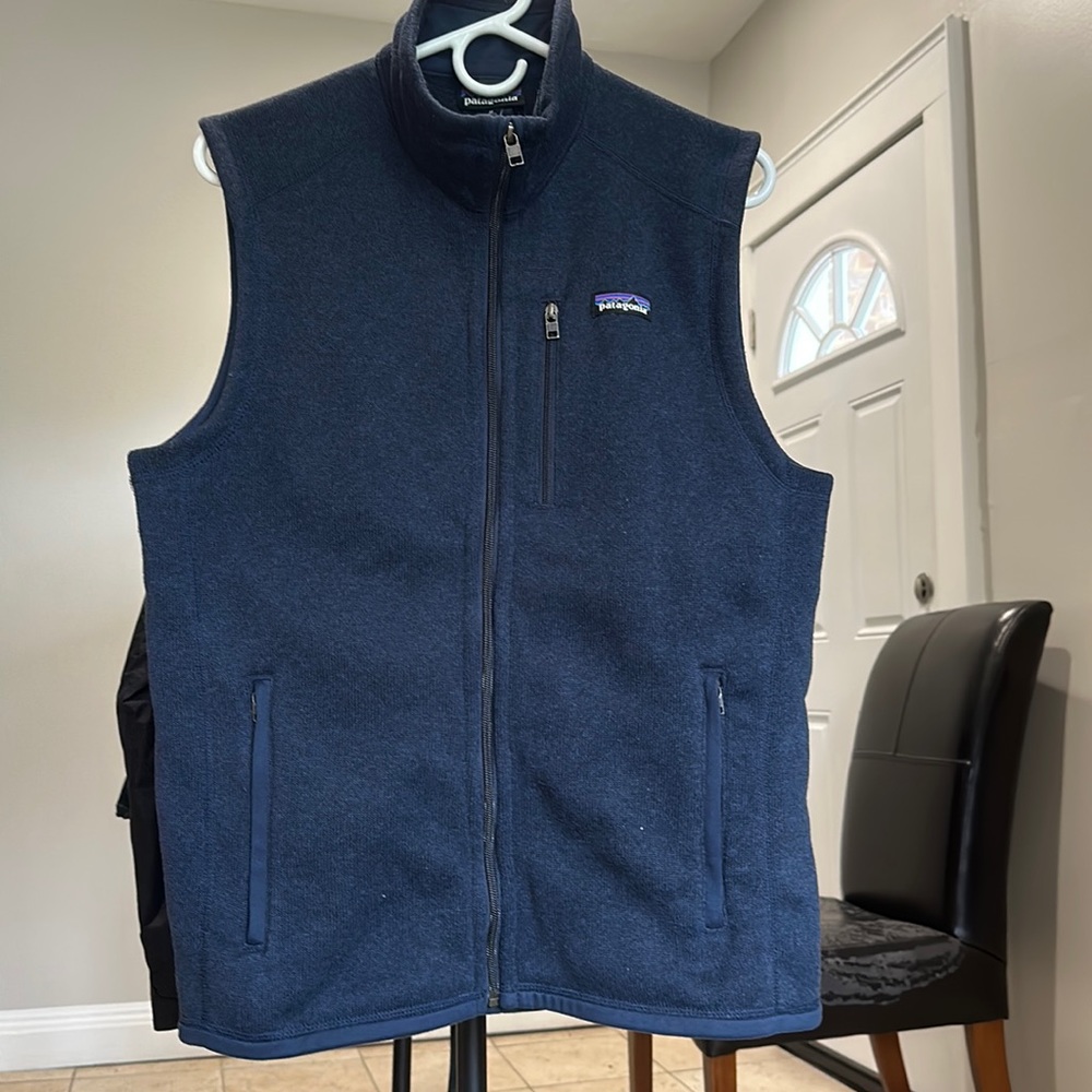 EUC Patagonia Better Sweater vest, navy, men's Medium